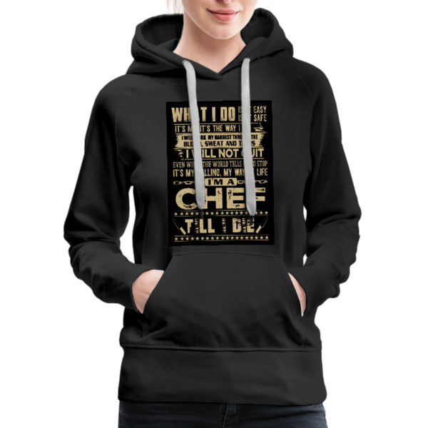 Chef Women’s Premium Hoodie - black