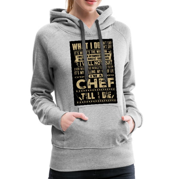 Chef Women’s Premium Hoodie - heather gray