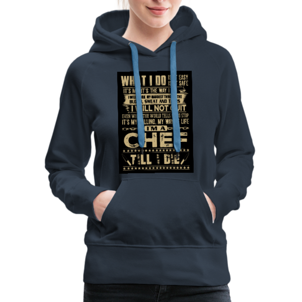 Chef Women’s Premium Hoodie - navy