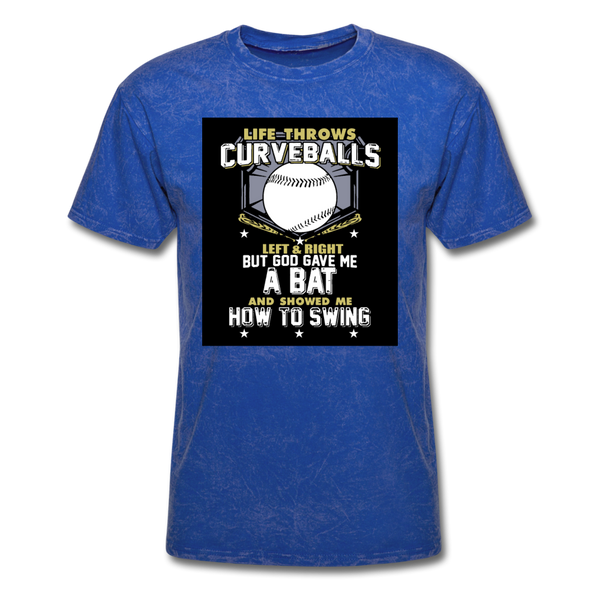 Life Throws Curve-balls Shirt Men's T-Shirt - mineral royal