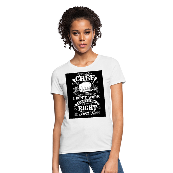 Female Chef Women's T-Shirt - white