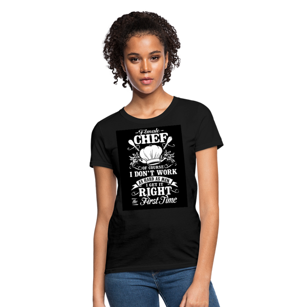 Female Chef Women's T-Shirt - black