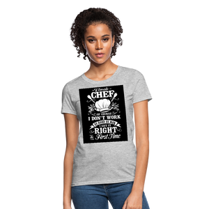 Female Chef Women's T-Shirt - heather gray