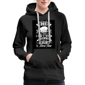 Female Chef Women’s Premium Hoodie - black