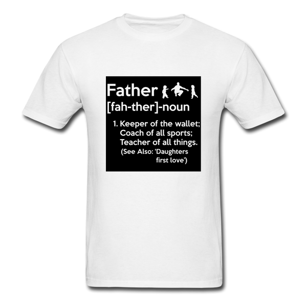 Father Definition Men's T-Shirt - white