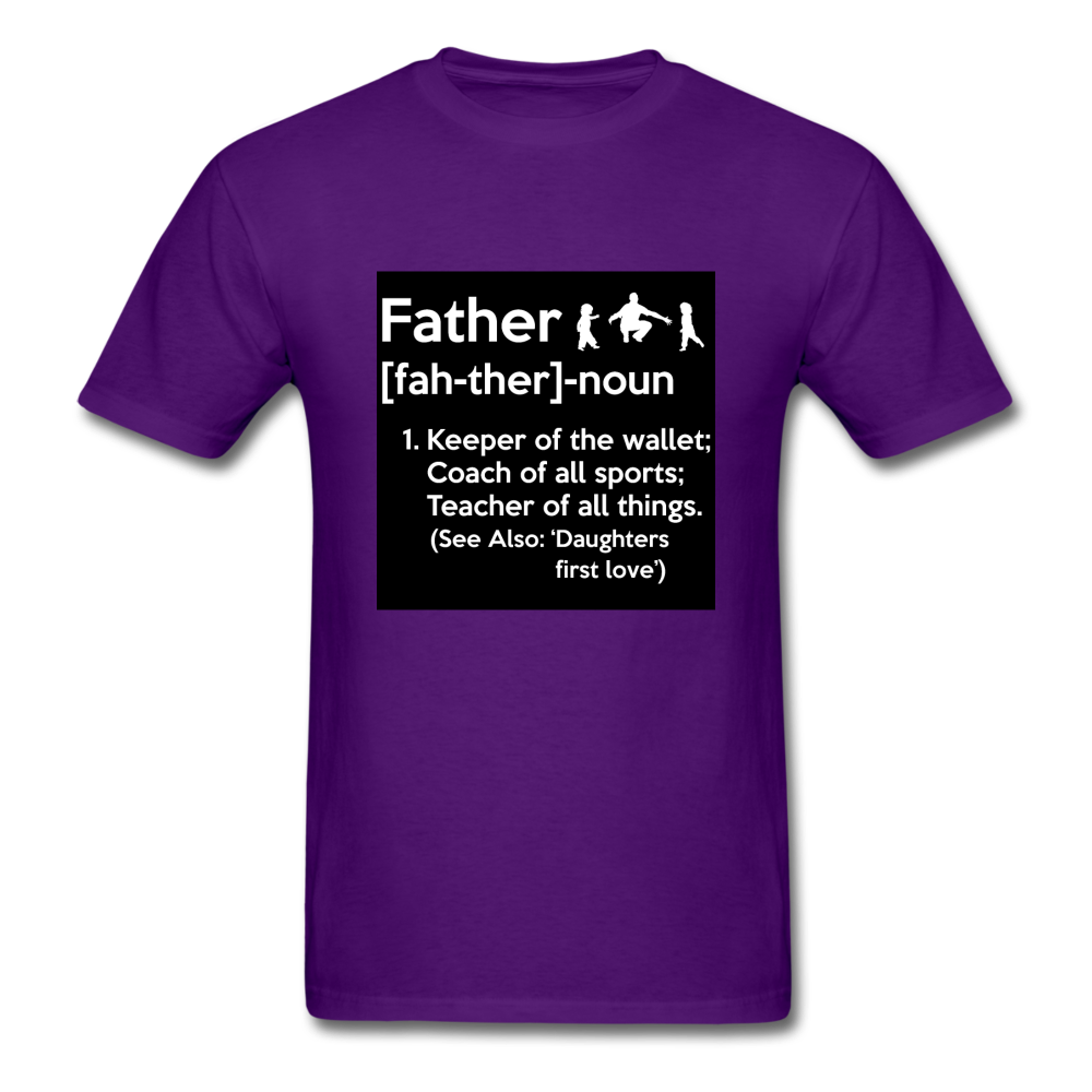 Father Definition Men's T-Shirt - purple