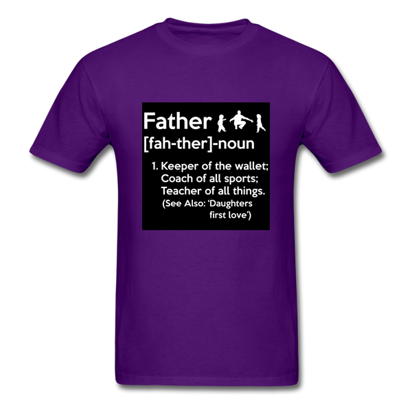 Father Definition Men's T-Shirt - purple