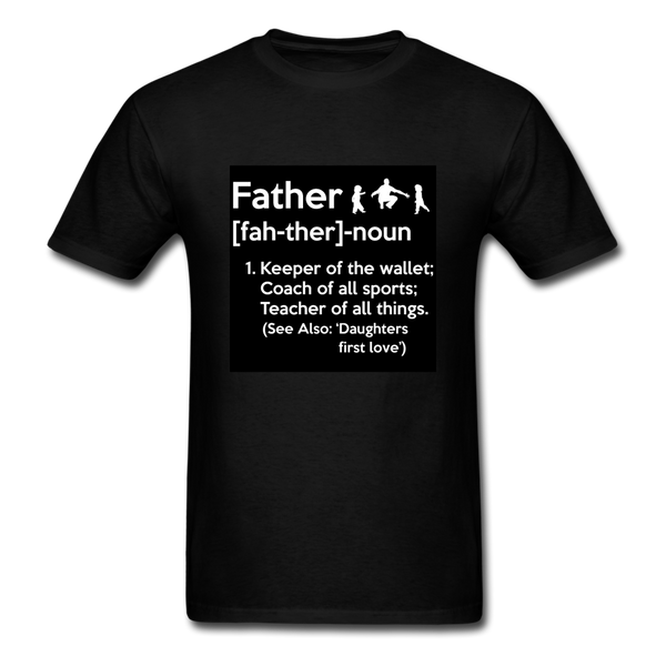 Father Definition Men's T-Shirt - black