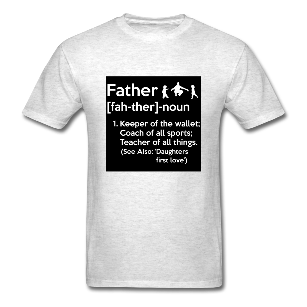 Father Definition Men's T-Shirt - light heather gray