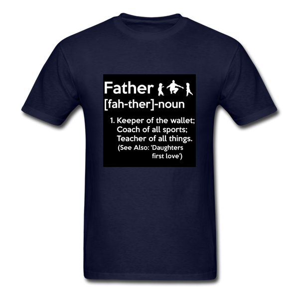 Father Definition Men's T-Shirt - navy