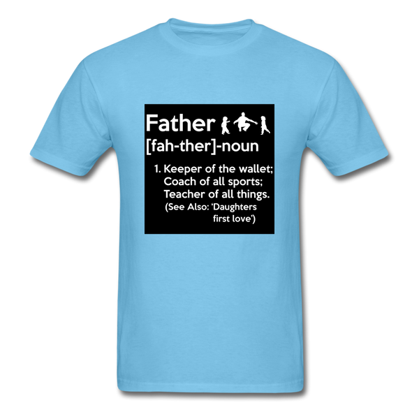 Father Definition Men's T-Shirt - aquatic blue