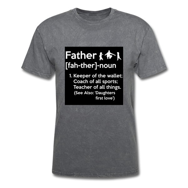 Father Definition Men's T-Shirt - mineral charcoal gray