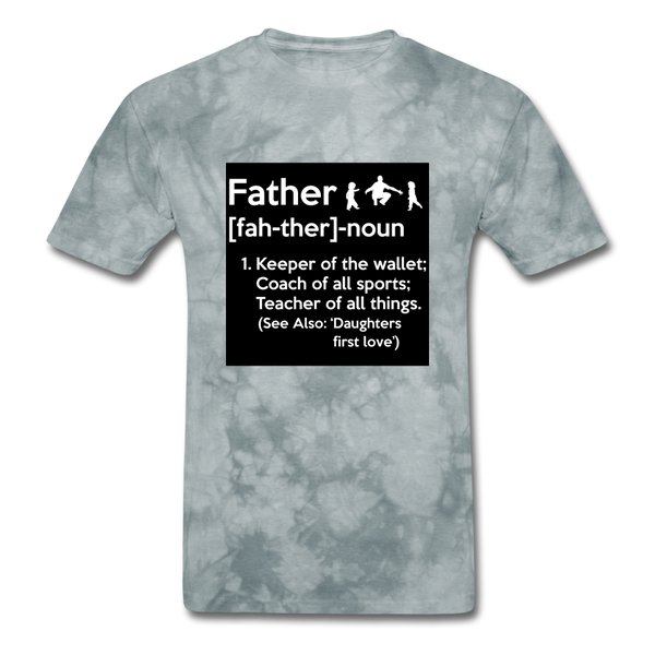 Father Definition Men's T-Shirt - grey tie dye