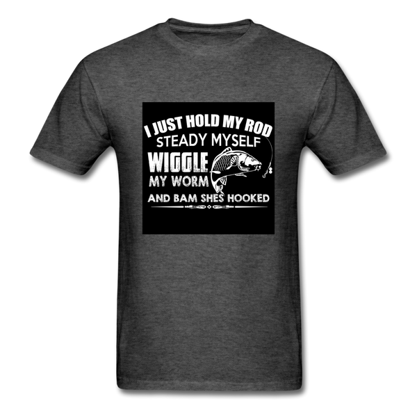 I Just Hold My Rod Steady Myself Men's T-Shirt - heather black