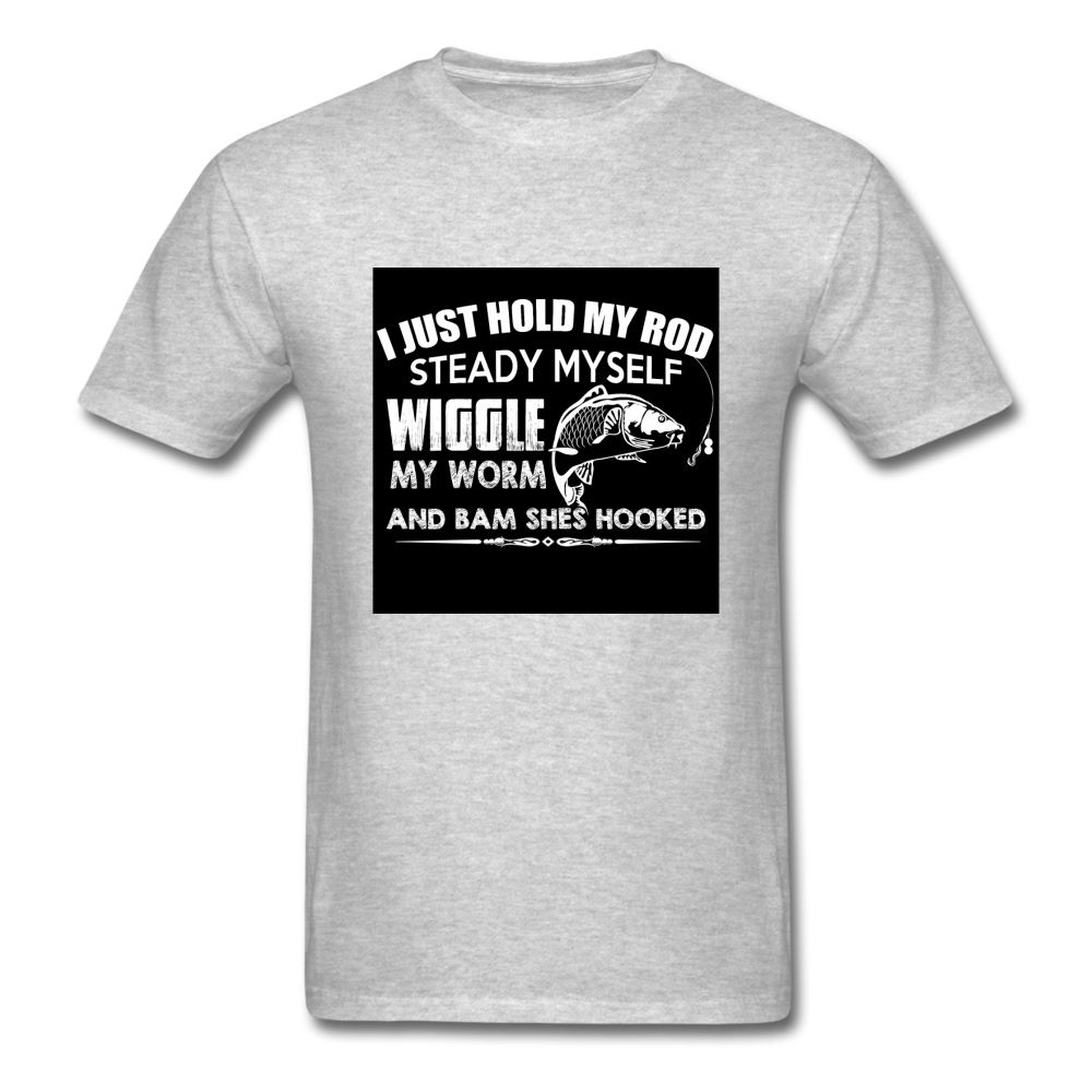 I Just Hold My Rod Steady Myself Men's T-Shirt - heather gray