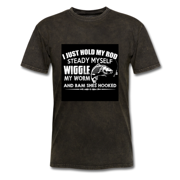 I Just Hold My Rod Steady Myself Men's T-Shirt - mineral black