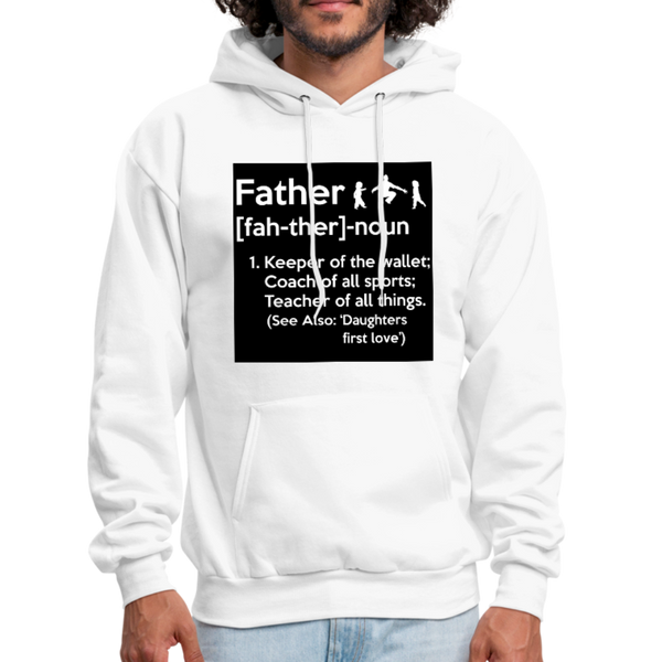 Father Definition Men's Hoodie - white