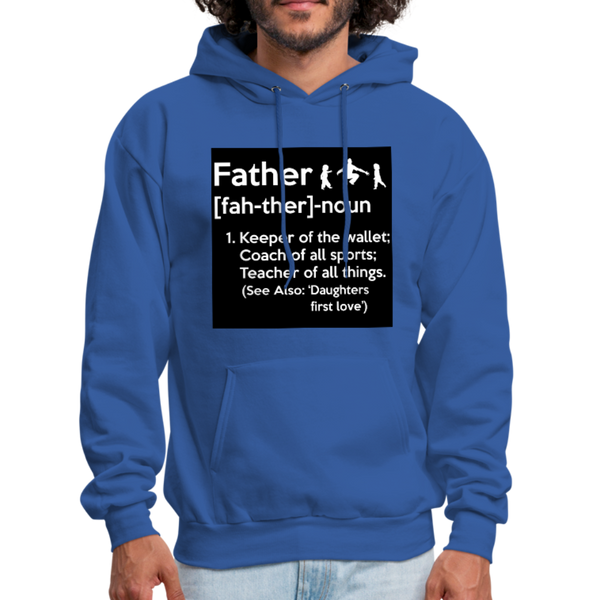 Father Definition Men's Hoodie - royal blue