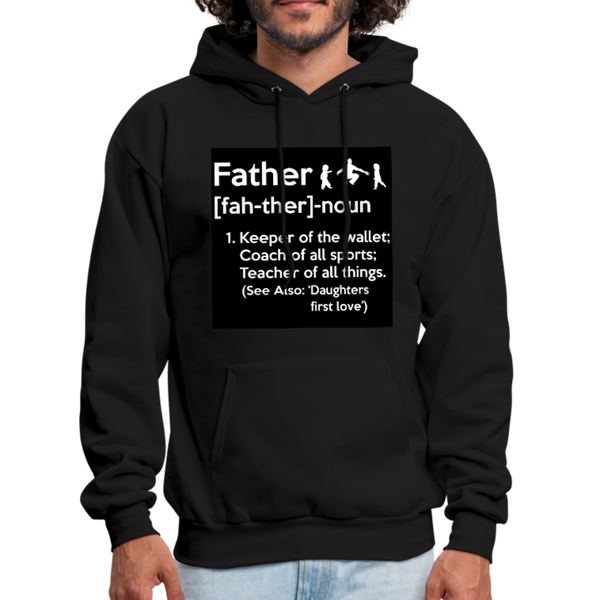 Father Definition Men's Hoodie - black