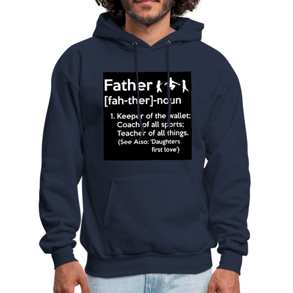 Father Definition Men's Hoodie - navy