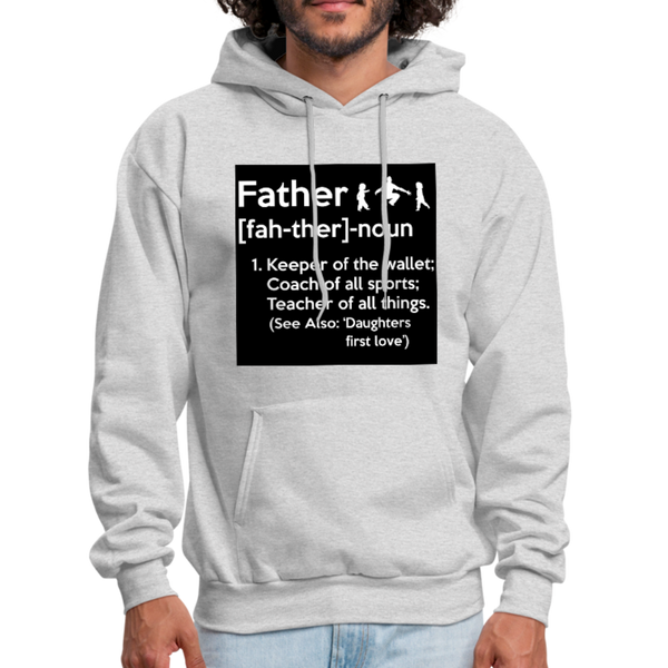 Father Definition Men's Hoodie - ash 