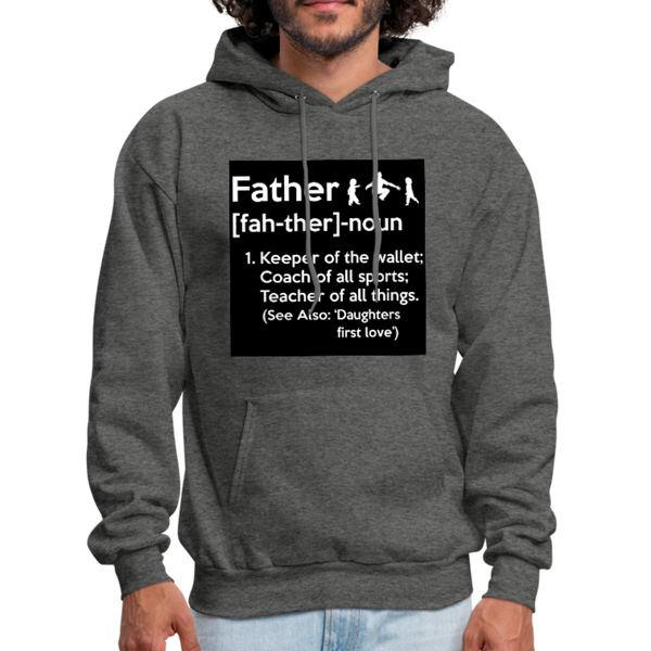 Father Definition Men's Hoodie - charcoal gray