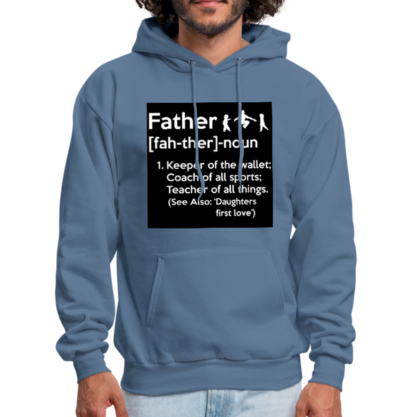 Father Definition Men's Hoodie - denim blue