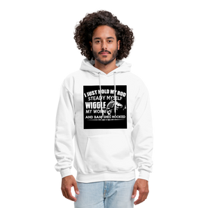 I Just Hold My Rod Men's Hoodie - white