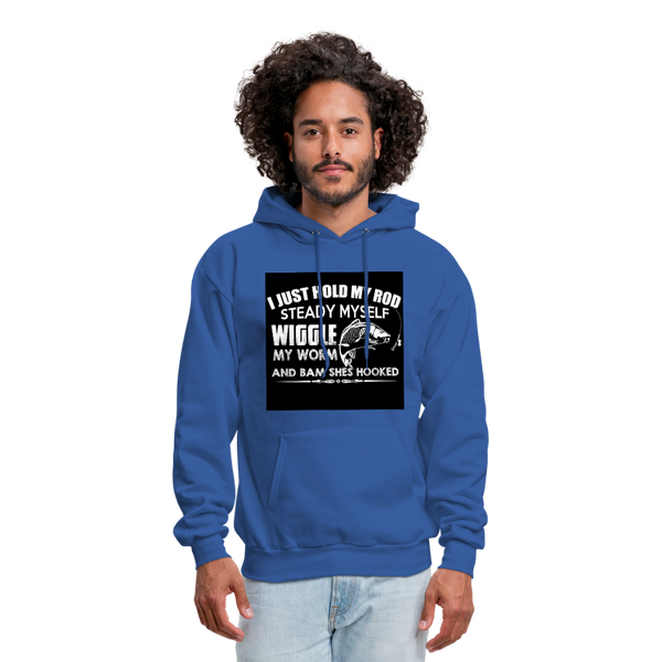 I Just Hold My Rod Men's Hoodie - royal blue