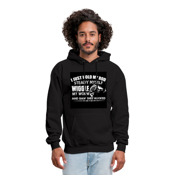 I Just Hold My Rod Men's Hoodie - black