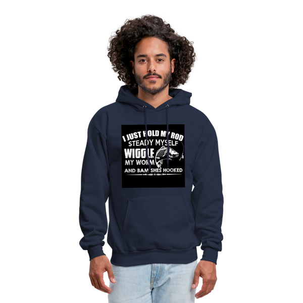 I Just Hold My Rod Men's Hoodie - navy