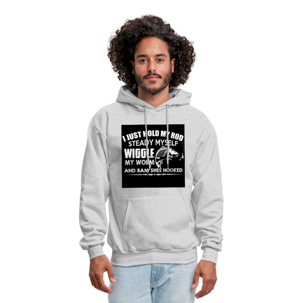 I Just Hold My Rod Men's Hoodie - ash 