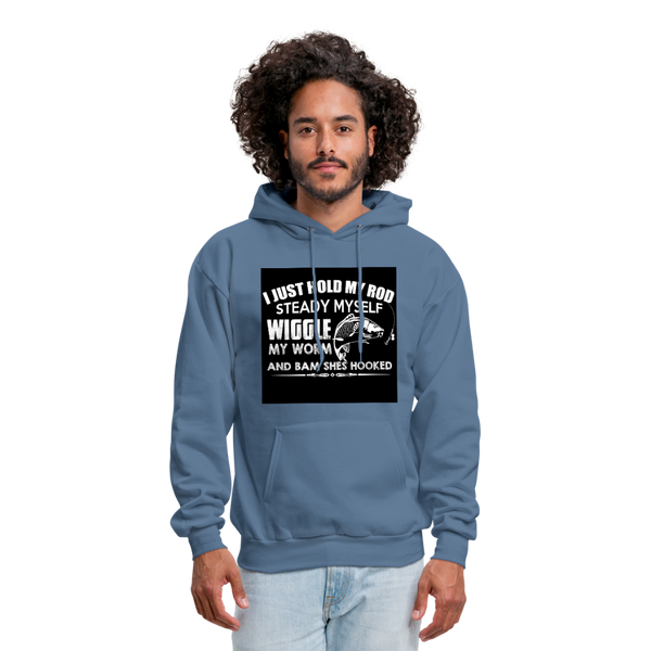 I Just Hold My Rod Men's Hoodie - denim blue