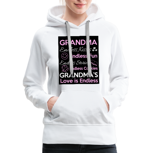 Grandma Women’s Premium Hoodie - white