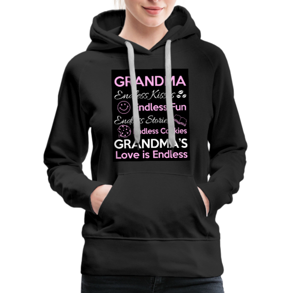 Grandma Women’s Premium Hoodie - black