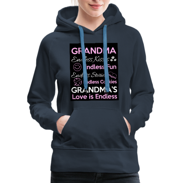 Grandma Women’s Premium Hoodie - navy