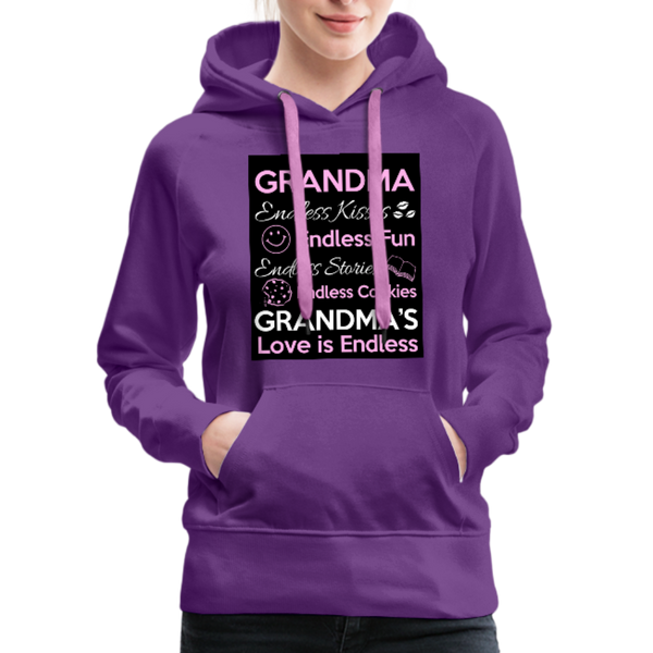 Grandma Women’s Premium Hoodie - purple