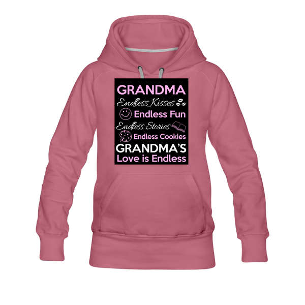 Grandma Women’s Premium Hoodie - mauve