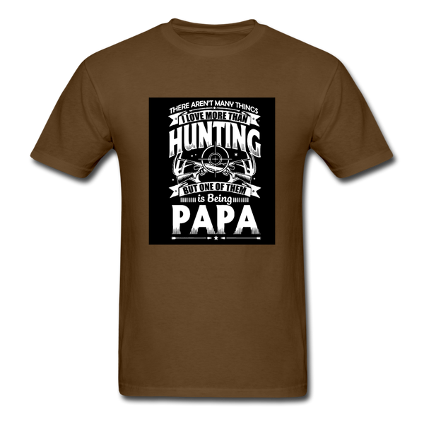 Hunting Papa Men's T-Shirt - brown