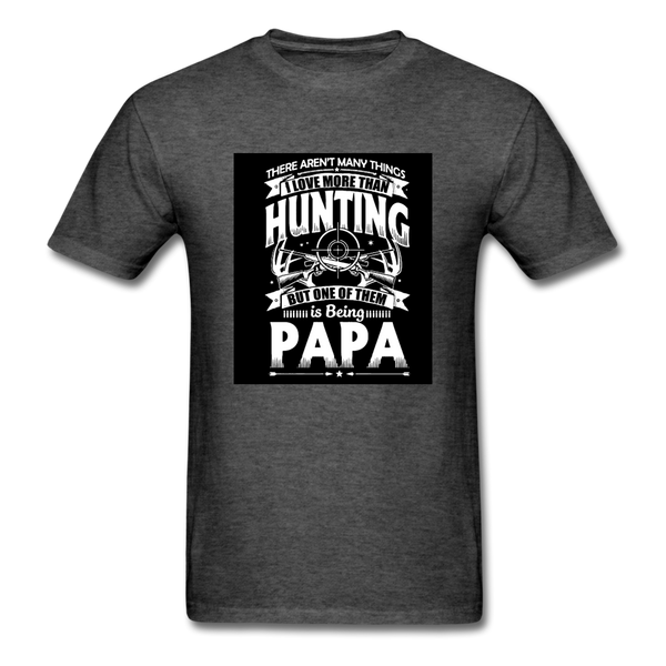 Hunting Papa Men's T-Shirt - heather black