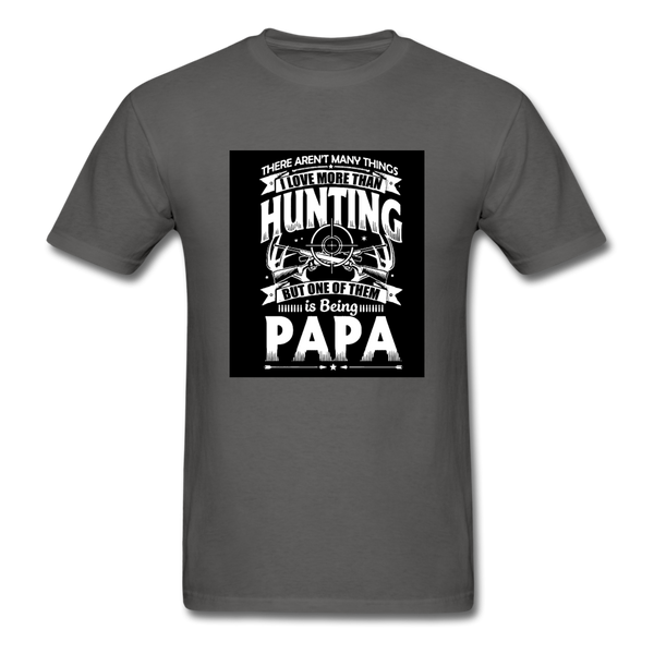 Hunting Papa Men's T-Shirt - charcoal