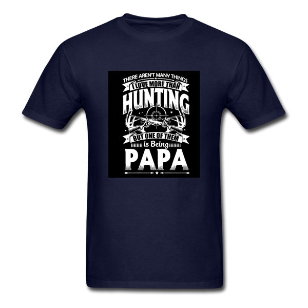 Hunting Papa Men's T-Shirt - navy