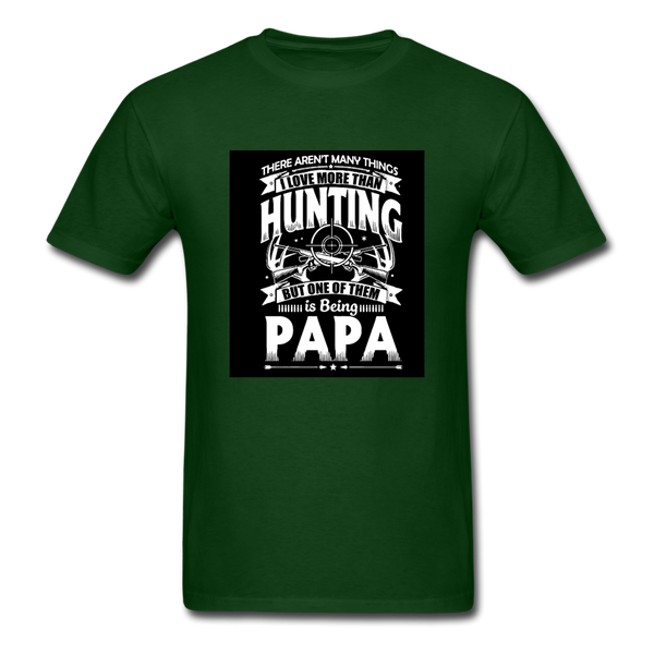 Hunting Papa Men's T-Shirt - forest green