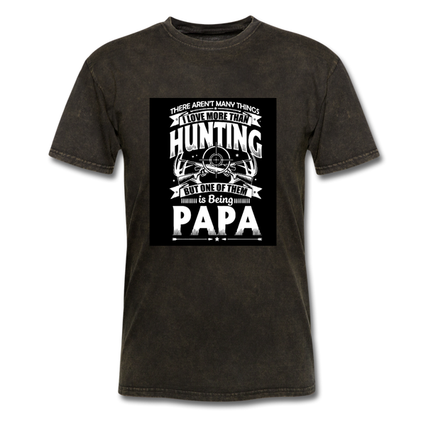 Hunting Papa Men's T-Shirt - mineral black