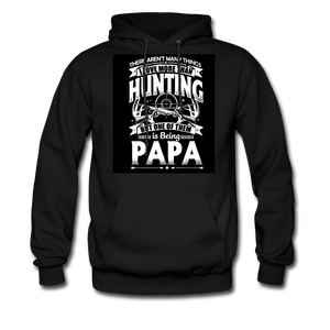 Hunting Papa Men's Hoodie - black