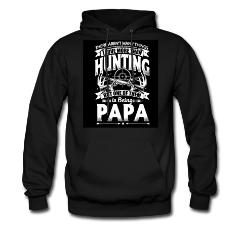 Hunting Papa Men's Hoodie - black