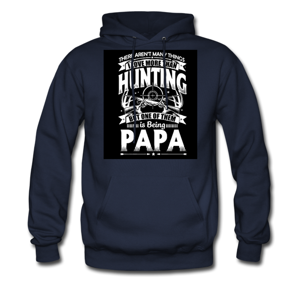 Hunting Papa Men's Hoodie - navy