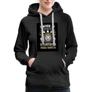 I Work In Logistics Women’s Premium Hoodie - black