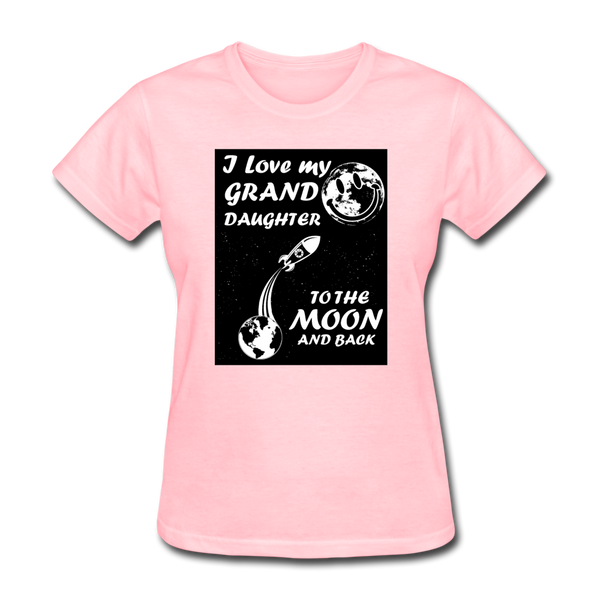 I Love My Granddaughter To The Moon & Back Women's T-Shirt - pink