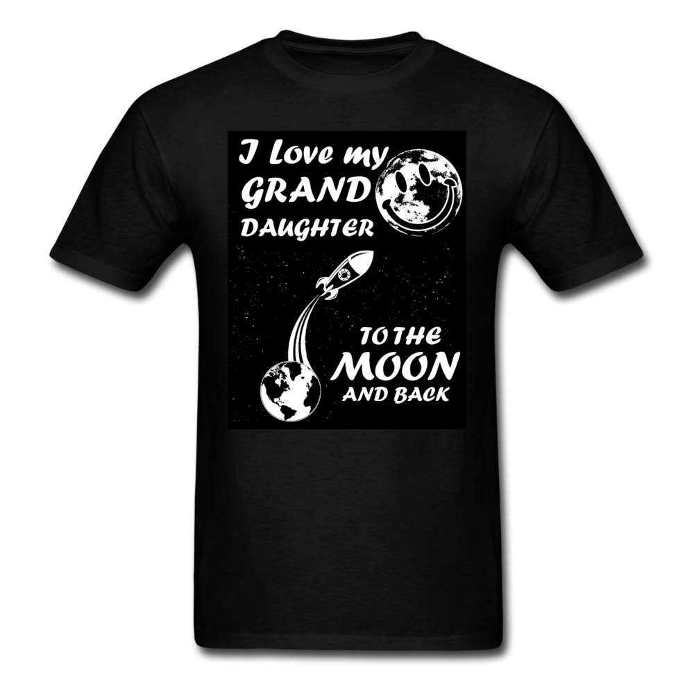 I Love My Granddaughter To The Moon & Back Men's T-Shirt - black